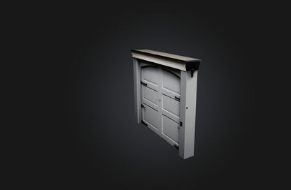 3D model Realistic Garage Door VR / AR / low-poly