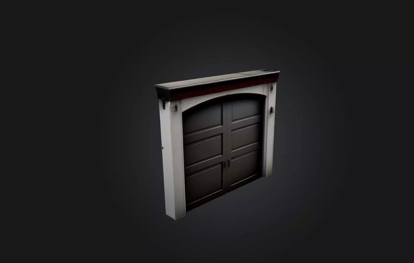 3D model Realistic Garage Door VR / AR / low-poly
