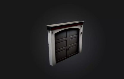 3D model Realistic Garage Door VR / AR / low-poly