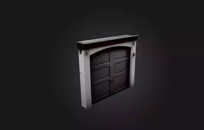 3D model Realistic Garage Door VR / AR / low-poly