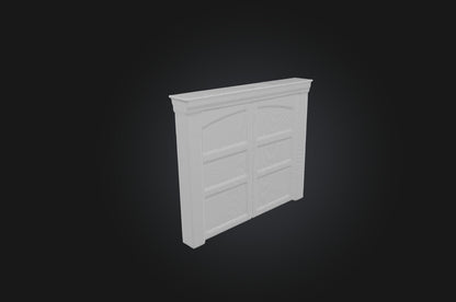 3D model Realistic Garage Door VR / AR / low-poly