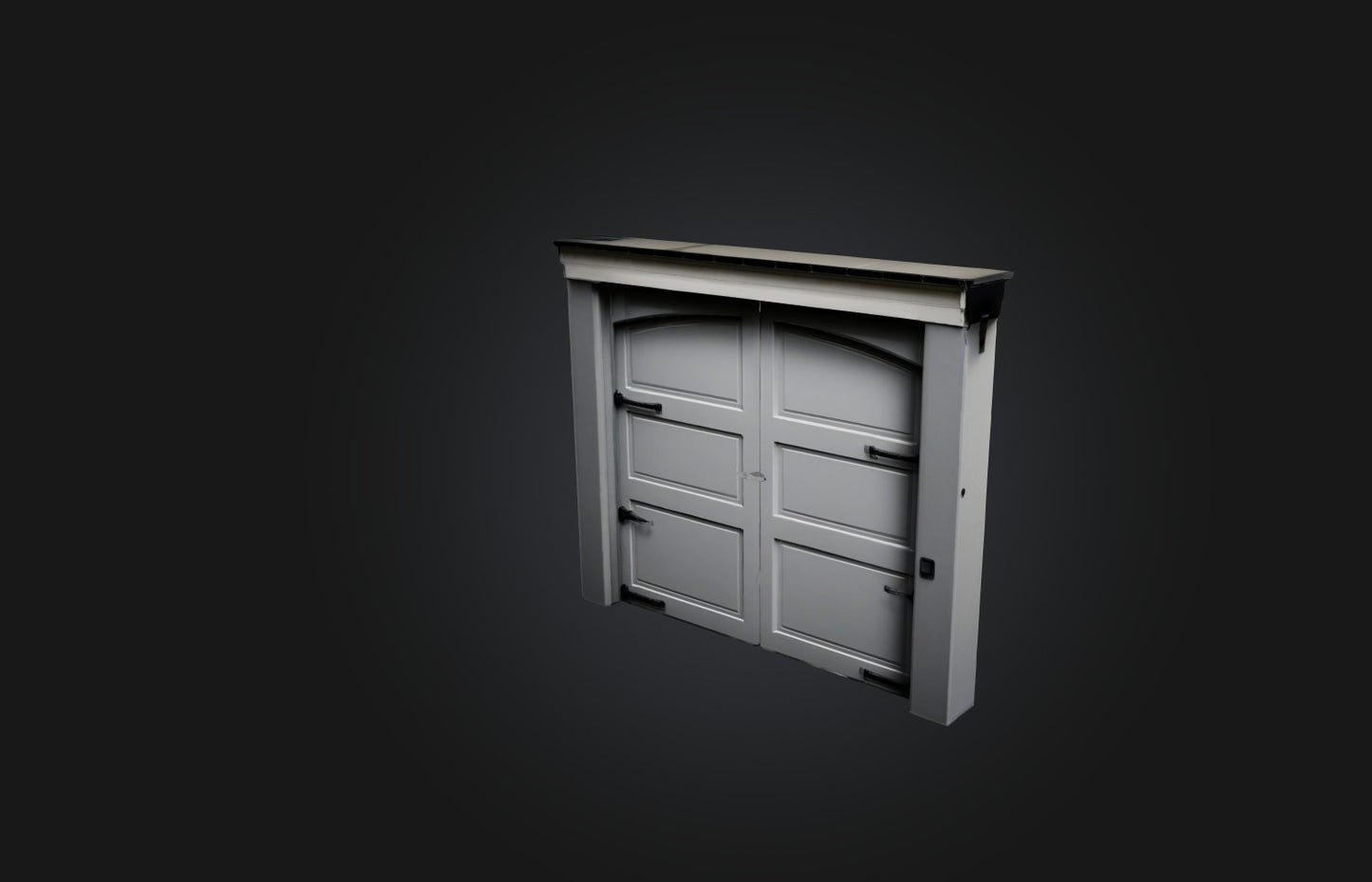 3D model Realistic Garage Door VR / AR / low-poly