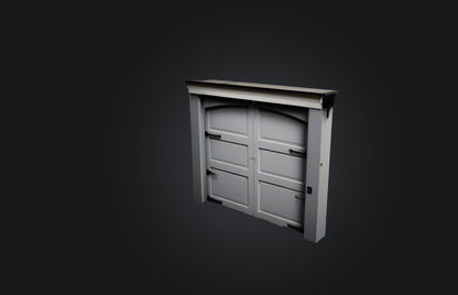 3D model Realistic Garage Door VR / AR / low-poly