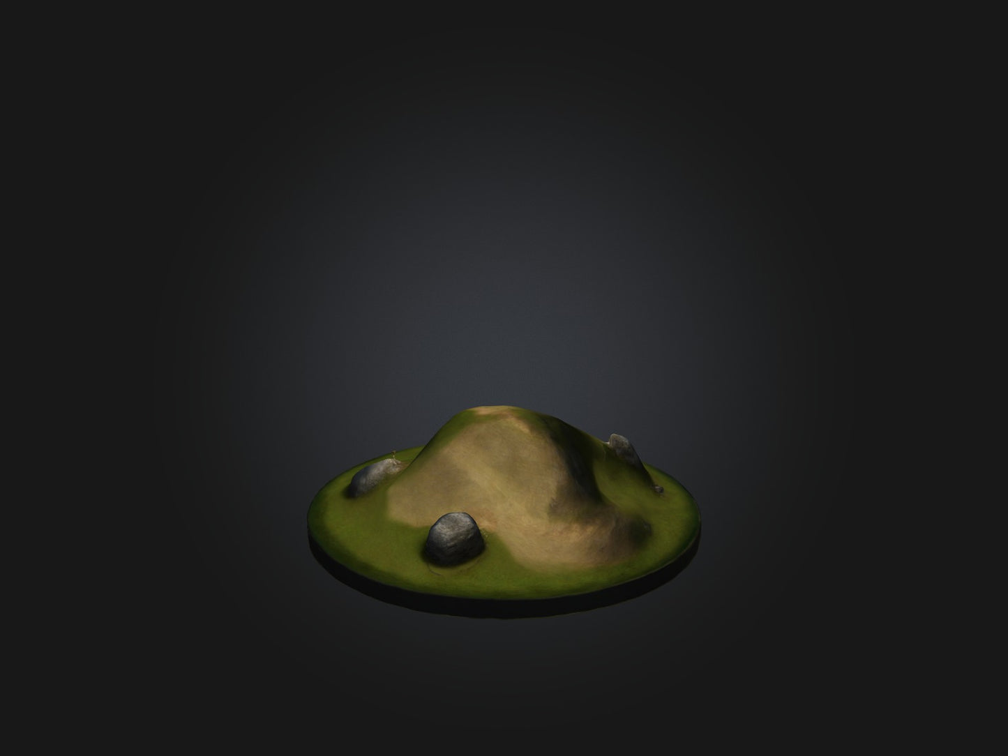 3D model Realistic Hill Model VR / AR / low-poly