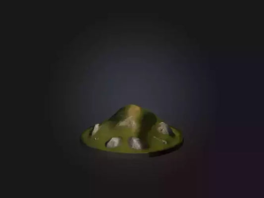 3D model Realistic Hill Model VR / AR / low-poly