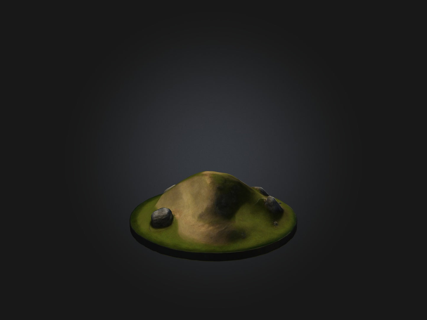 3D model Realistic Hill Model VR / AR / low-poly