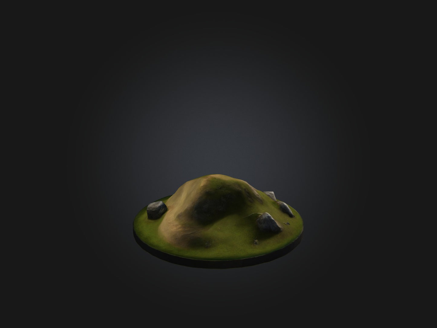 3D model Realistic Hill Model VR / AR / low-poly