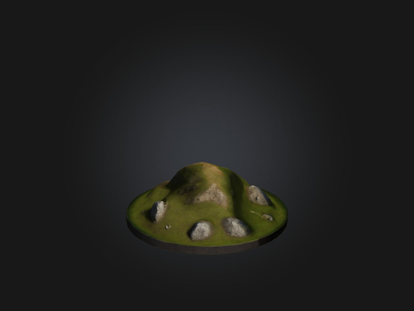 3D model Realistic Hill Model VR / AR / low-poly