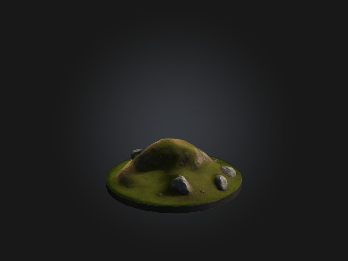 3D model Realistic Hill Model VR / AR / low-poly