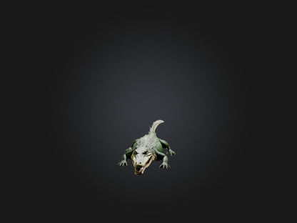 3D model Realistic Hurt Crocodile Model VR / AR / low-poly