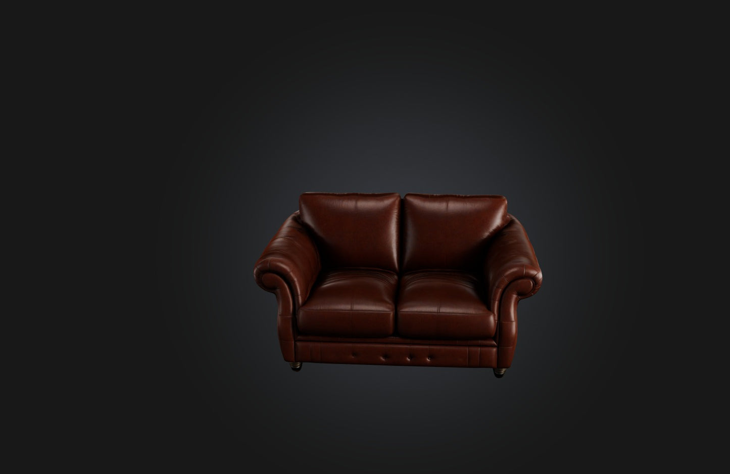 3D model Realistic Leather Sofa VR / AR / low-poly