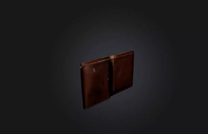 3D model Realistic Leather Wallet VR / AR / low-poly