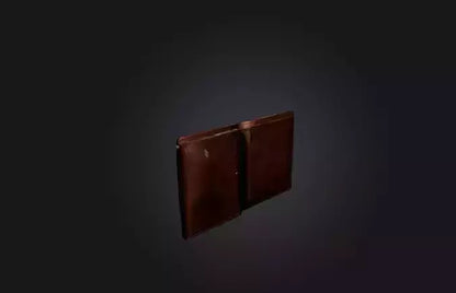 3D model Realistic Leather Wallet VR / AR / low-poly