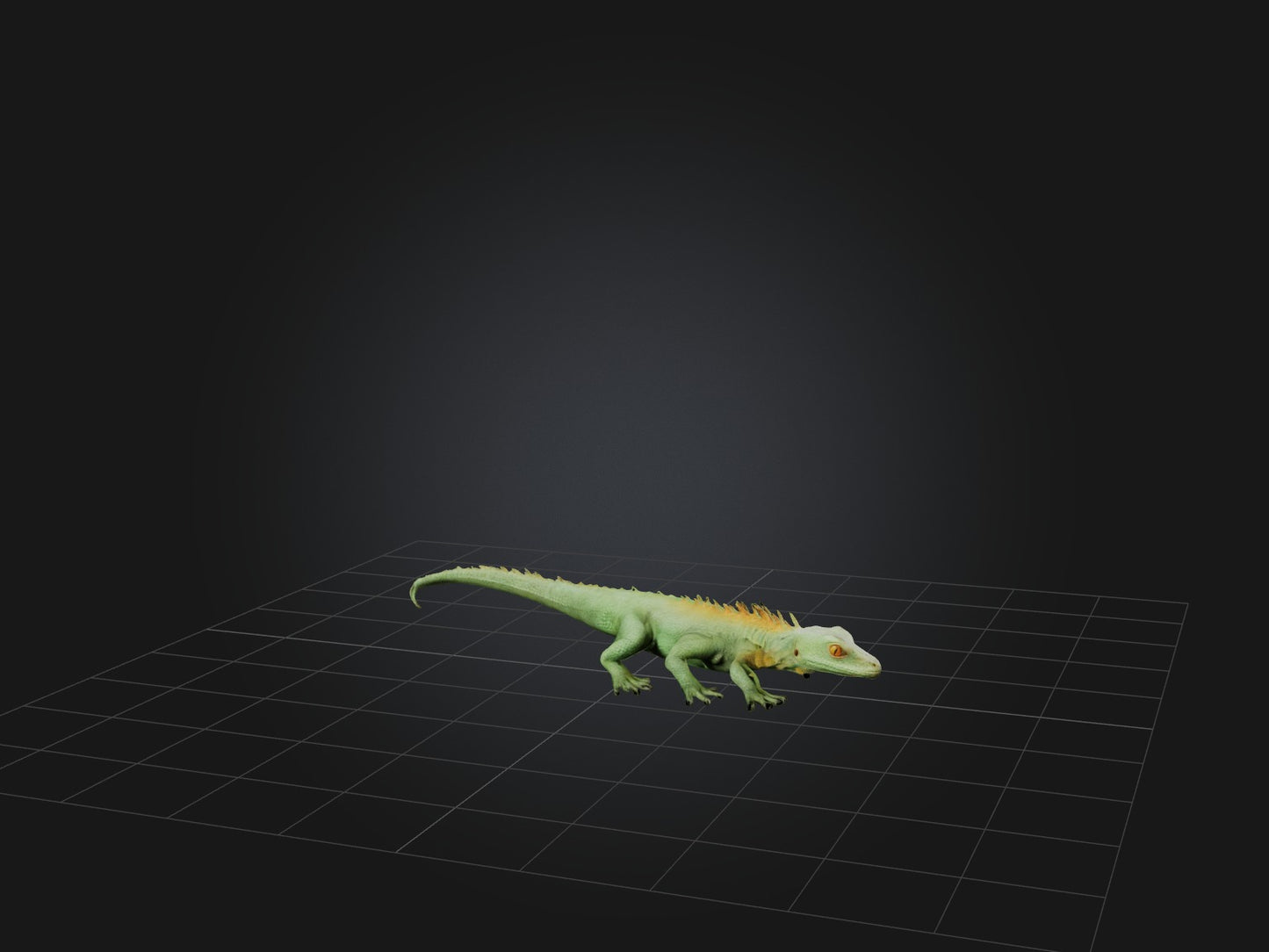 3D model Realistic Lizard Model VR / AR / low-poly