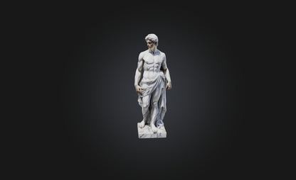 3D model Realistic Marble Statue VR / AR / low-poly