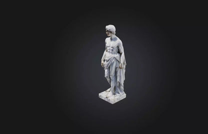 3D model Realistic Marble Statue VR / AR / low-poly