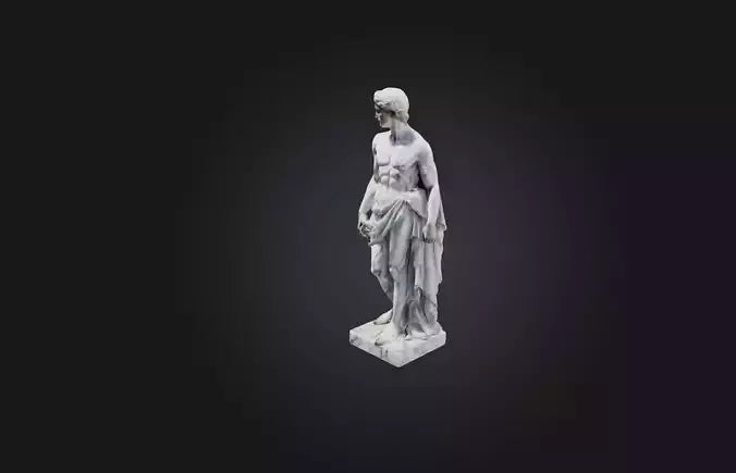 3D model Realistic Marble Statue VR / AR / low-poly