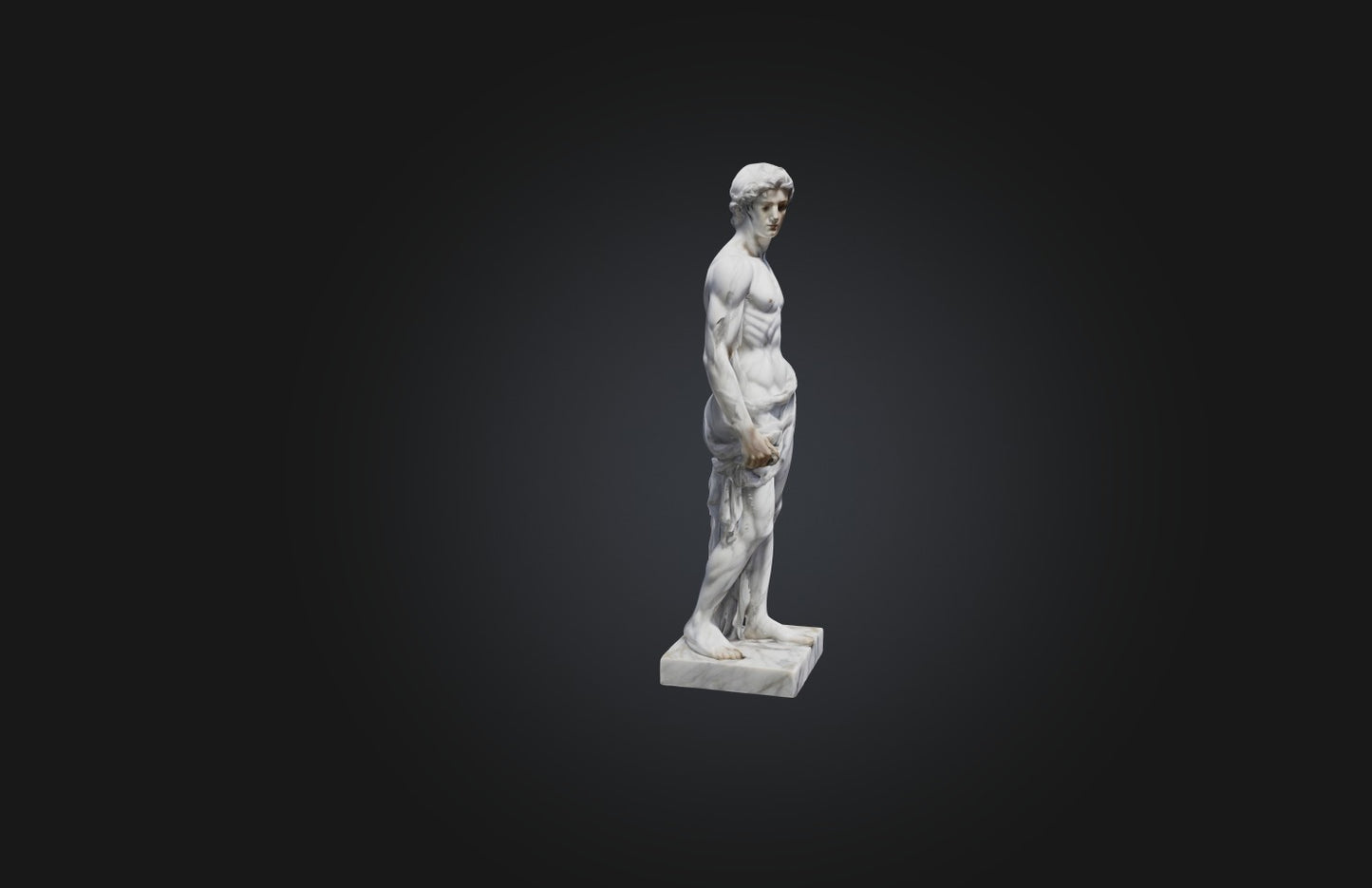 3D model Realistic Marble Statue VR / AR / low-poly