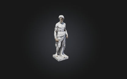 3D model Realistic Marble Statue VR / AR / low-poly