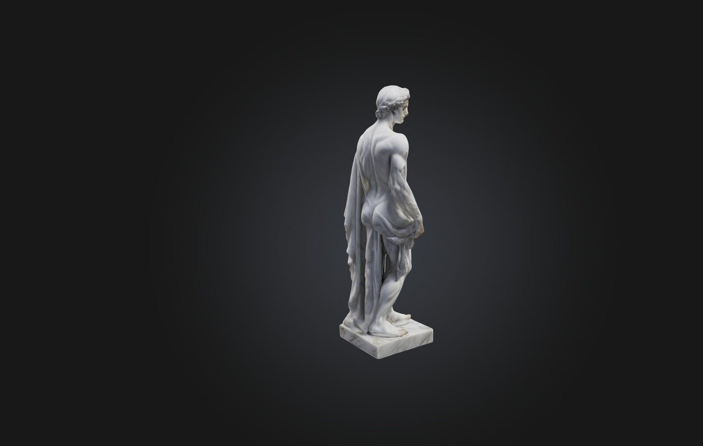 3D model Realistic Marble Statue VR / AR / low-poly