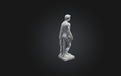 3D model Realistic Marble Statue VR / AR / low-poly