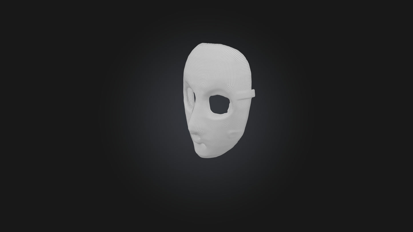 realistic mask 3D model