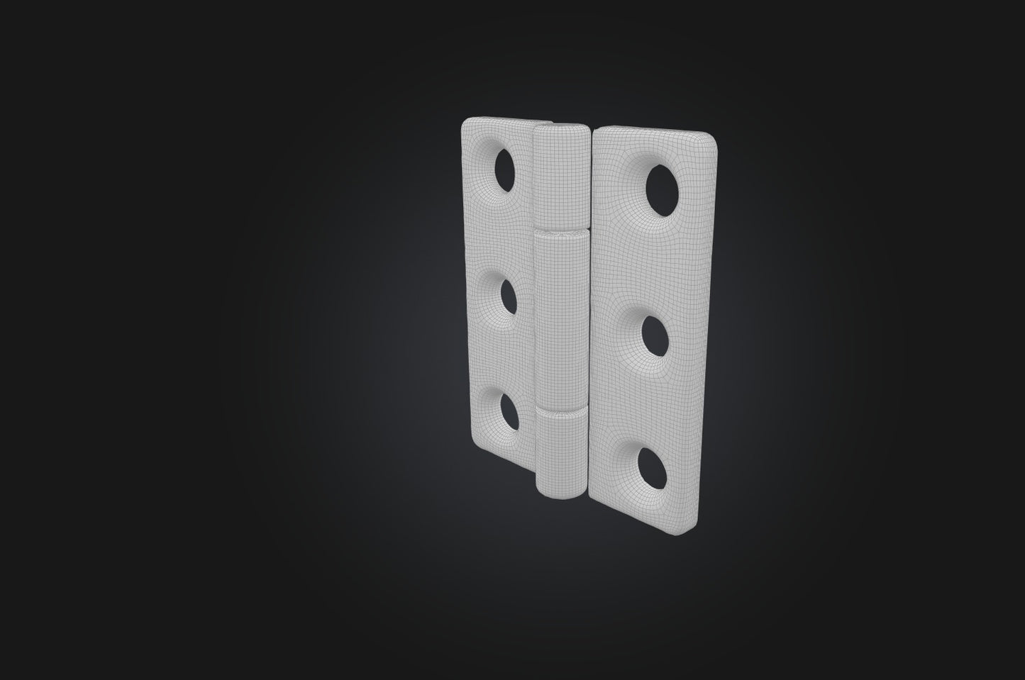 3D model Realistic Metal Door Hinge VR / AR / low-poly