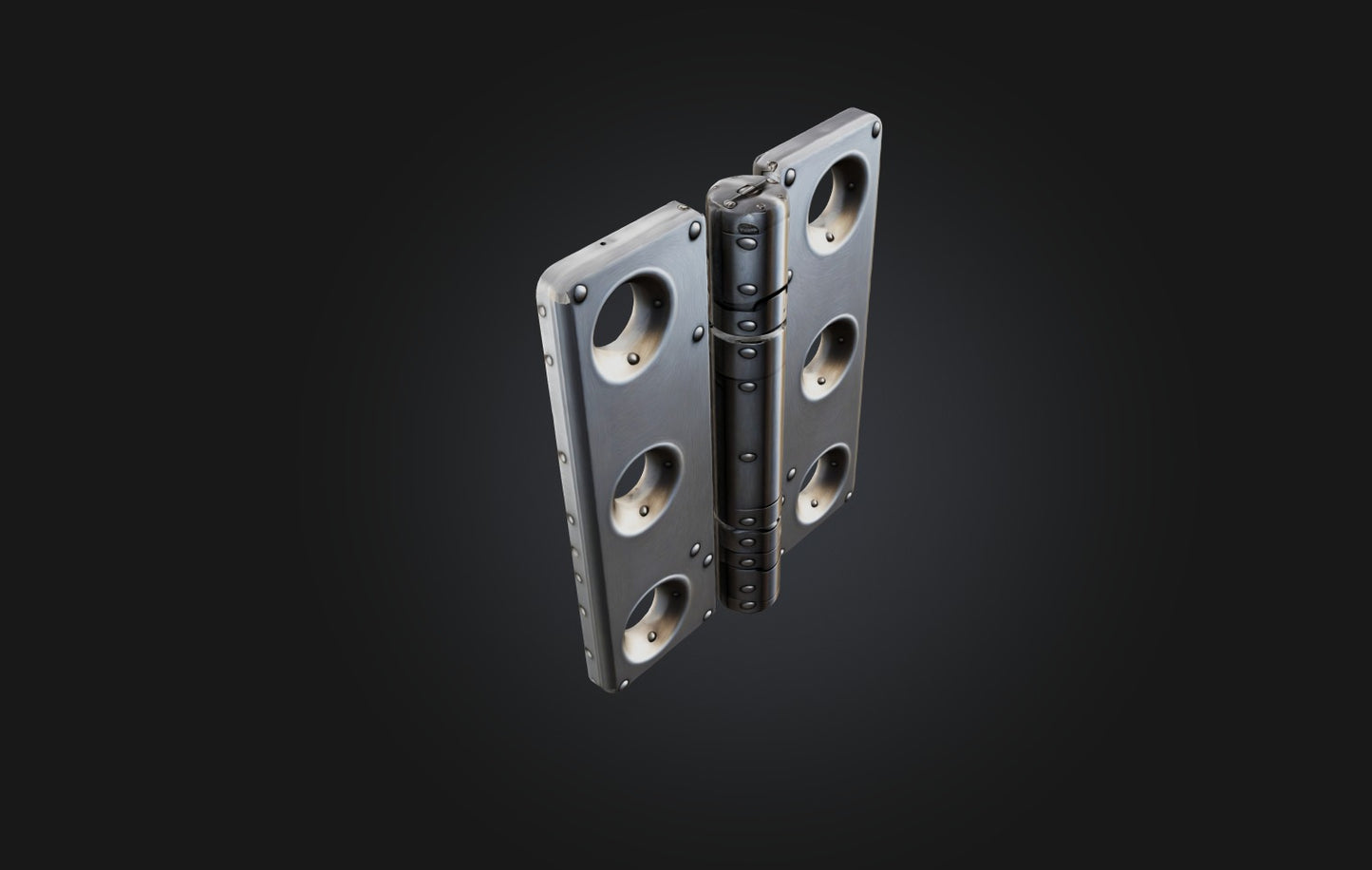 3D model Realistic Metal Door Hinge VR / AR / low-poly