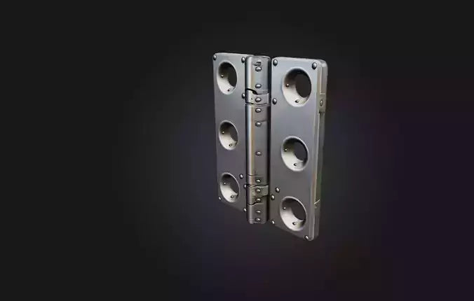 3D model Realistic Metal Door Hinge VR / AR / low-poly