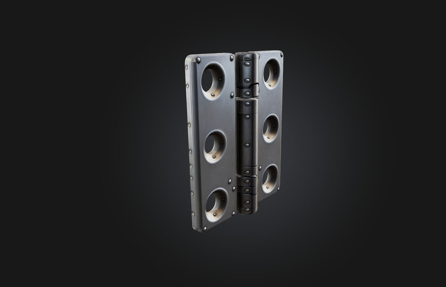 3D model Realistic Metal Door Hinge VR / AR / low-poly