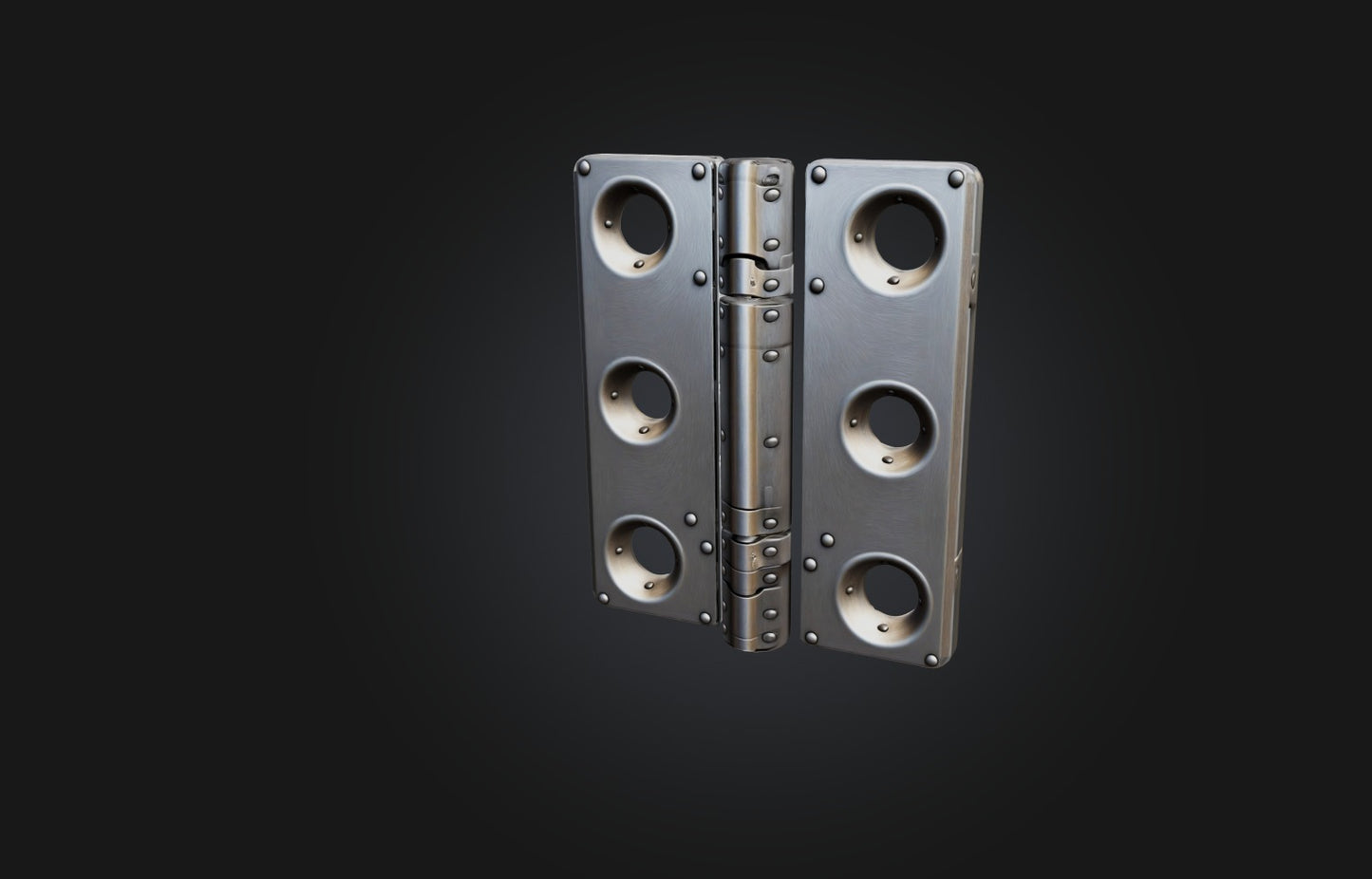 3D model Realistic Metal Door Hinge VR / AR / low-poly