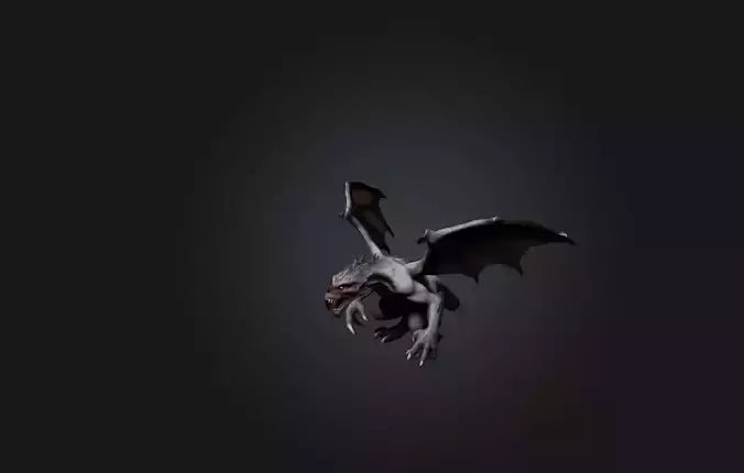 3D model Realistic Monster VR / AR / low-poly