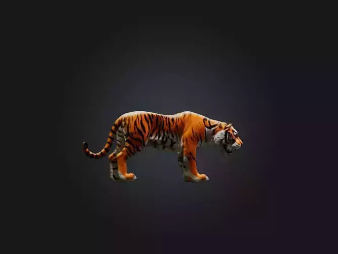 3D model Realistic Tiger VR / AR / low-poly