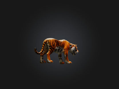 3D model Realistic Tiger VR / AR / low-poly