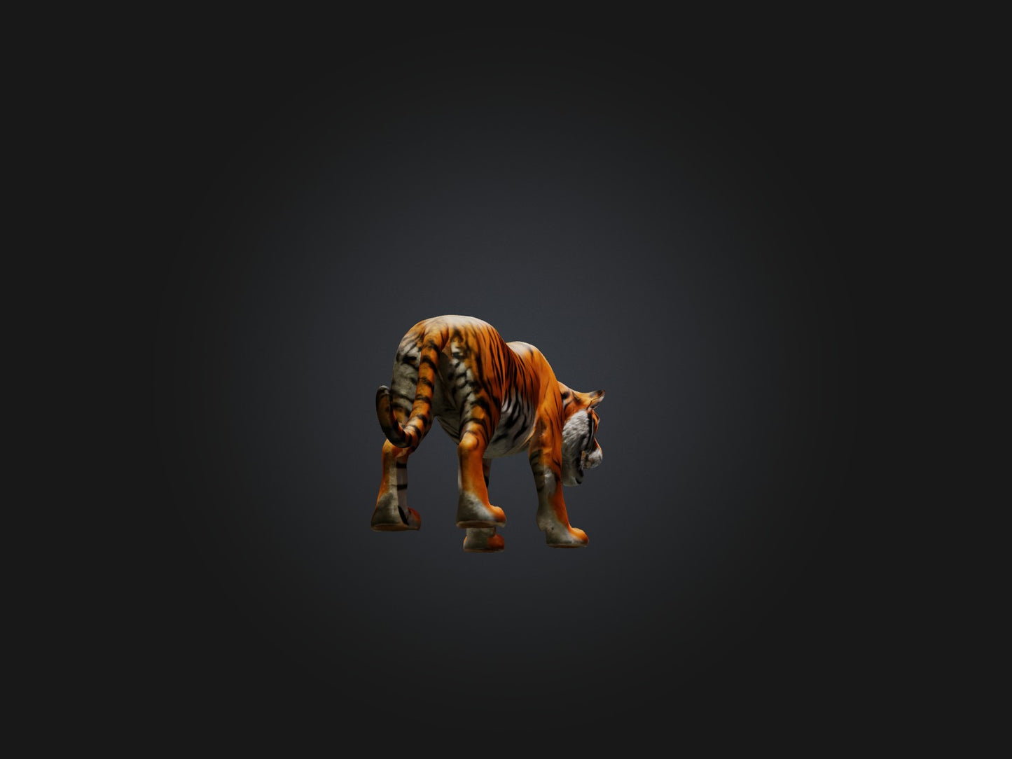 3D model Realistic Tiger VR / AR / low-poly