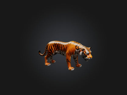 3D model Realistic Tiger VR / AR / low-poly