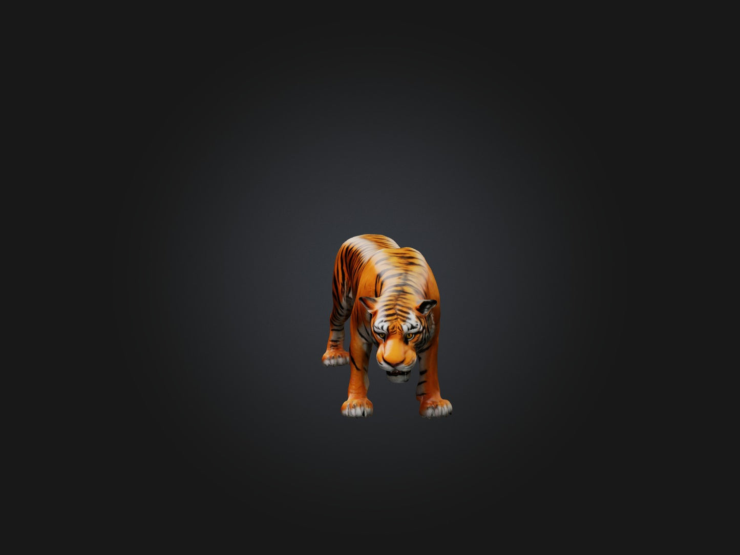 3D model Realistic Tiger VR / AR / low-poly