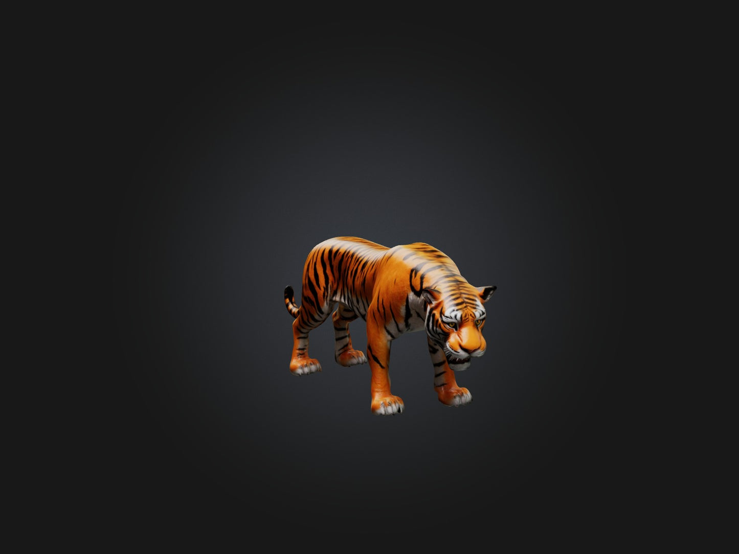 3D model Realistic Tiger VR / AR / low-poly