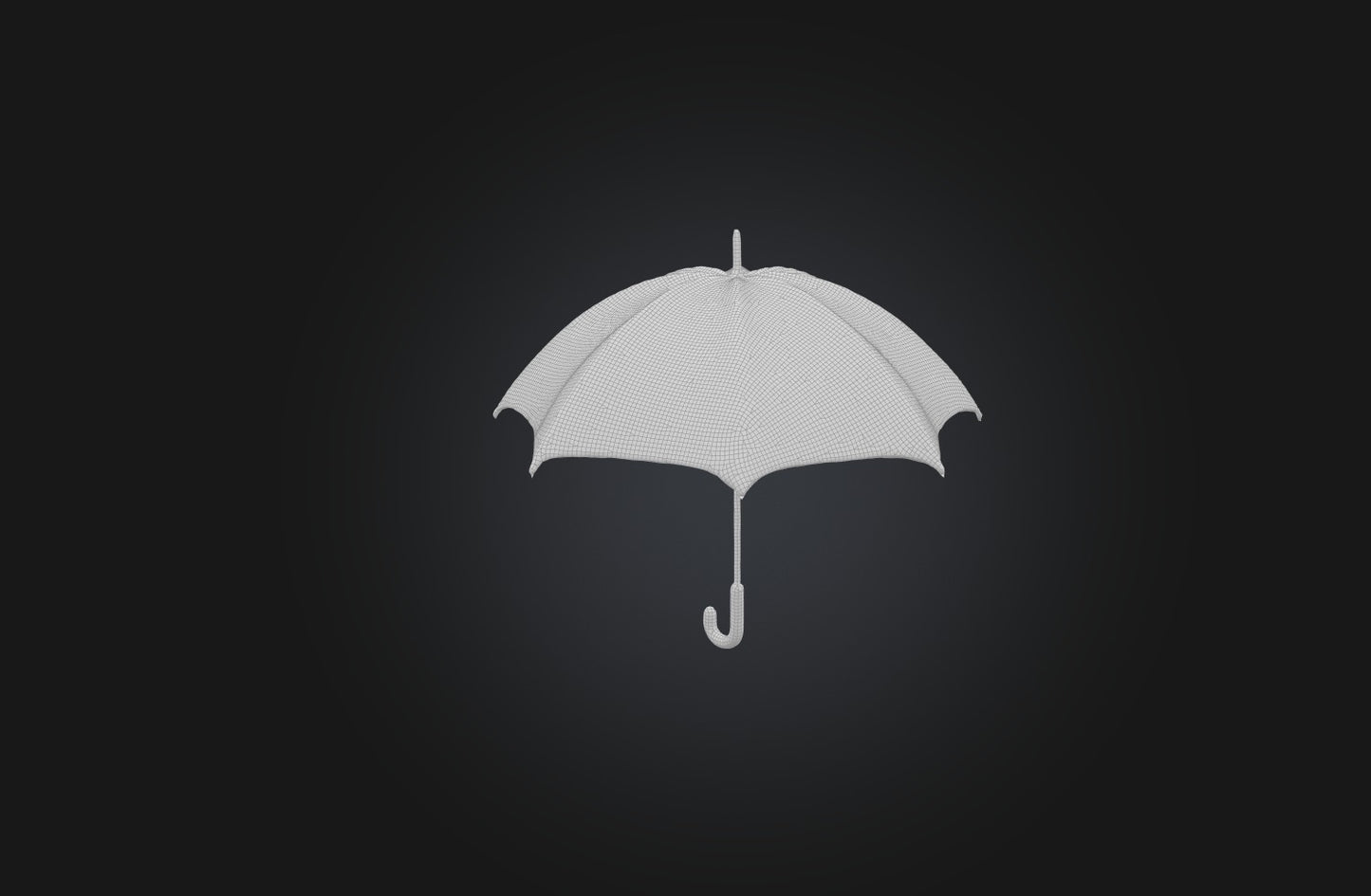 3D model Realistic Umbrella VR / AR / low-poly