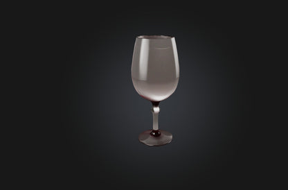 3D model Realistic Wine Glass VR / AR / low-poly