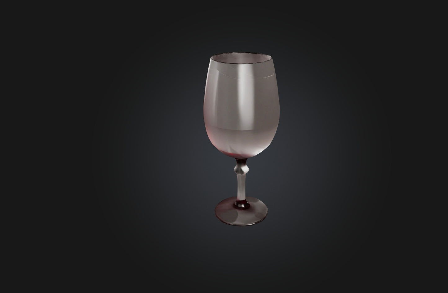 3D model Realistic Wine Glass VR / AR / low-poly