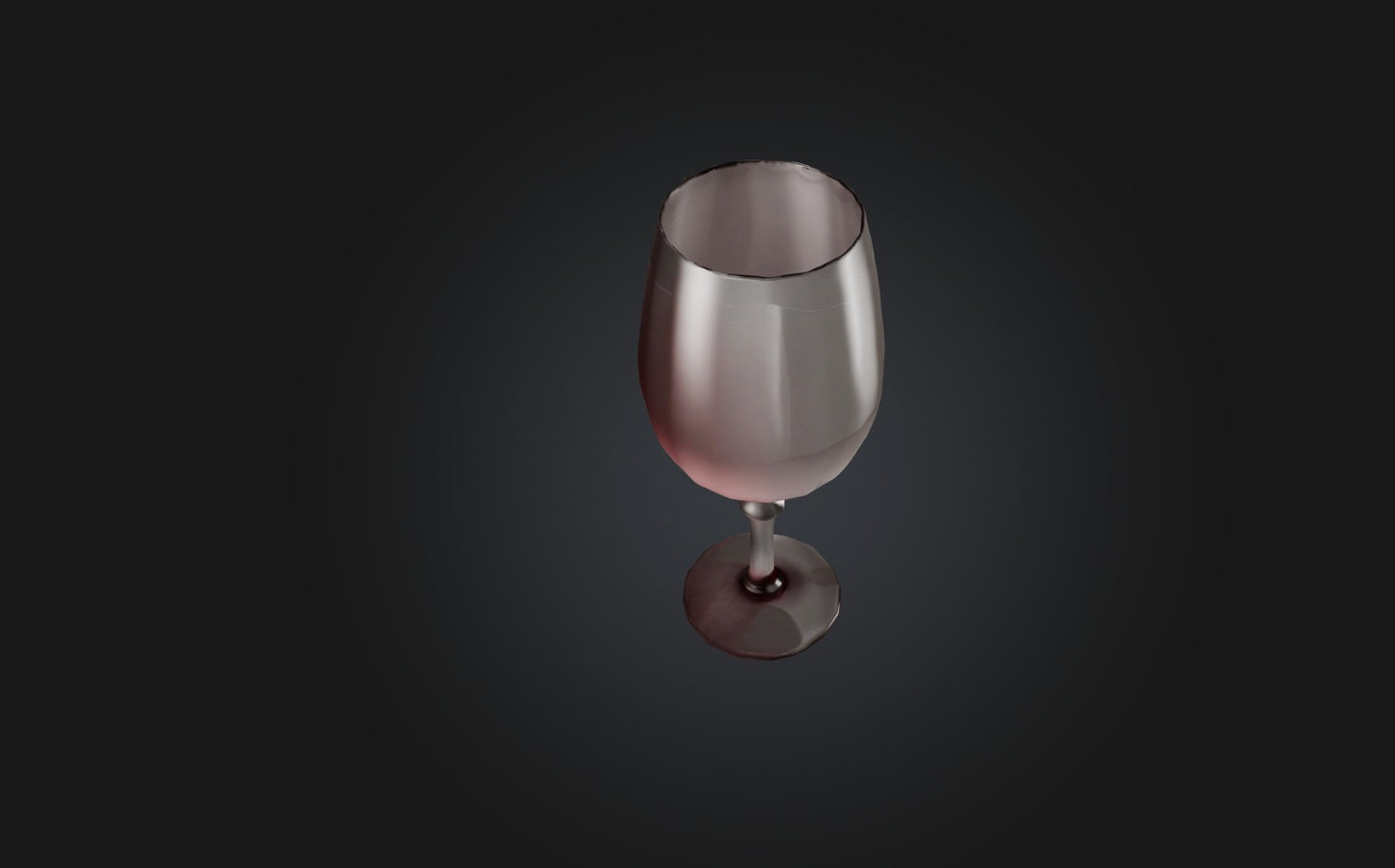 3D model Realistic Wine Glass VR / AR / low-poly