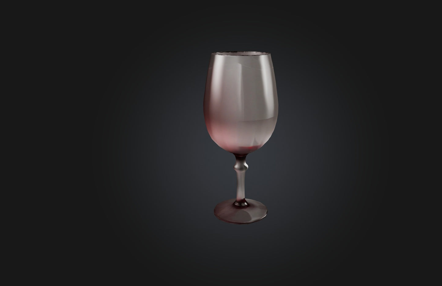 3D model Realistic Wine Glass VR / AR / low-poly