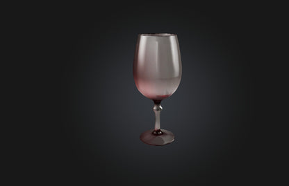 3D model Realistic Wine Glass VR / AR / low-poly