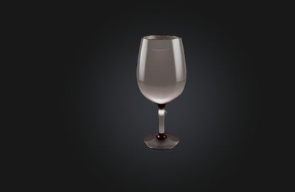 3D model Realistic Wine Glass VR / AR / low-poly