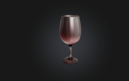 3D model Realistic Wine Glass VR / AR / low-poly