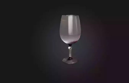 3D model Realistic Wine Glass VR / AR / low-poly
