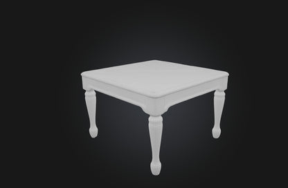 3D model Realistic Wooden Table VR / AR / low-poly