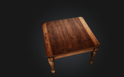 3D model Realistic Wooden Table VR / AR / low-poly