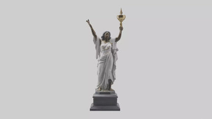 3D model Rebirth of Freedom statue model VR / AR / low-poly